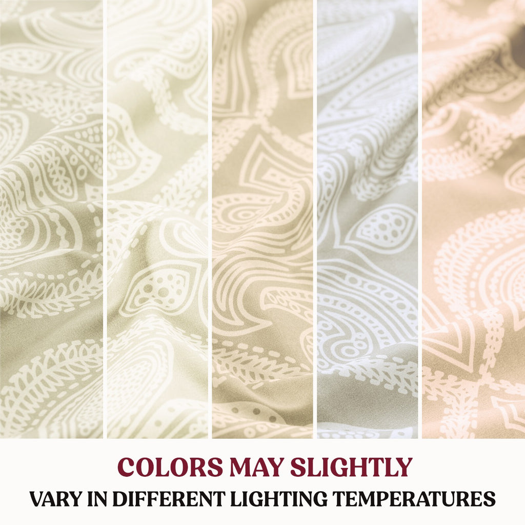 Luxury 1800 Series Microfiber Bed Sheet Set – 6 Piece Deep Pocket Paisley
