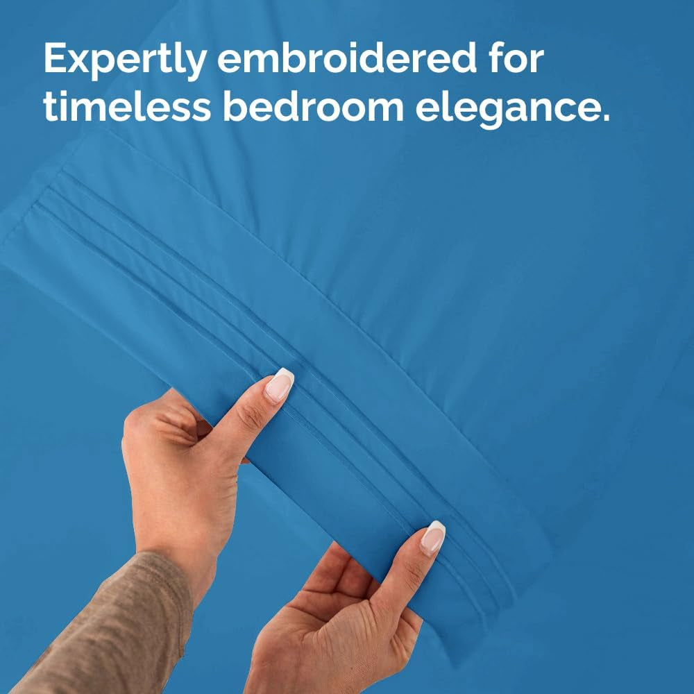 Queen Size Pillow Case Set – Ultra Soft, Durable, Hotel Quality (Set of 4)