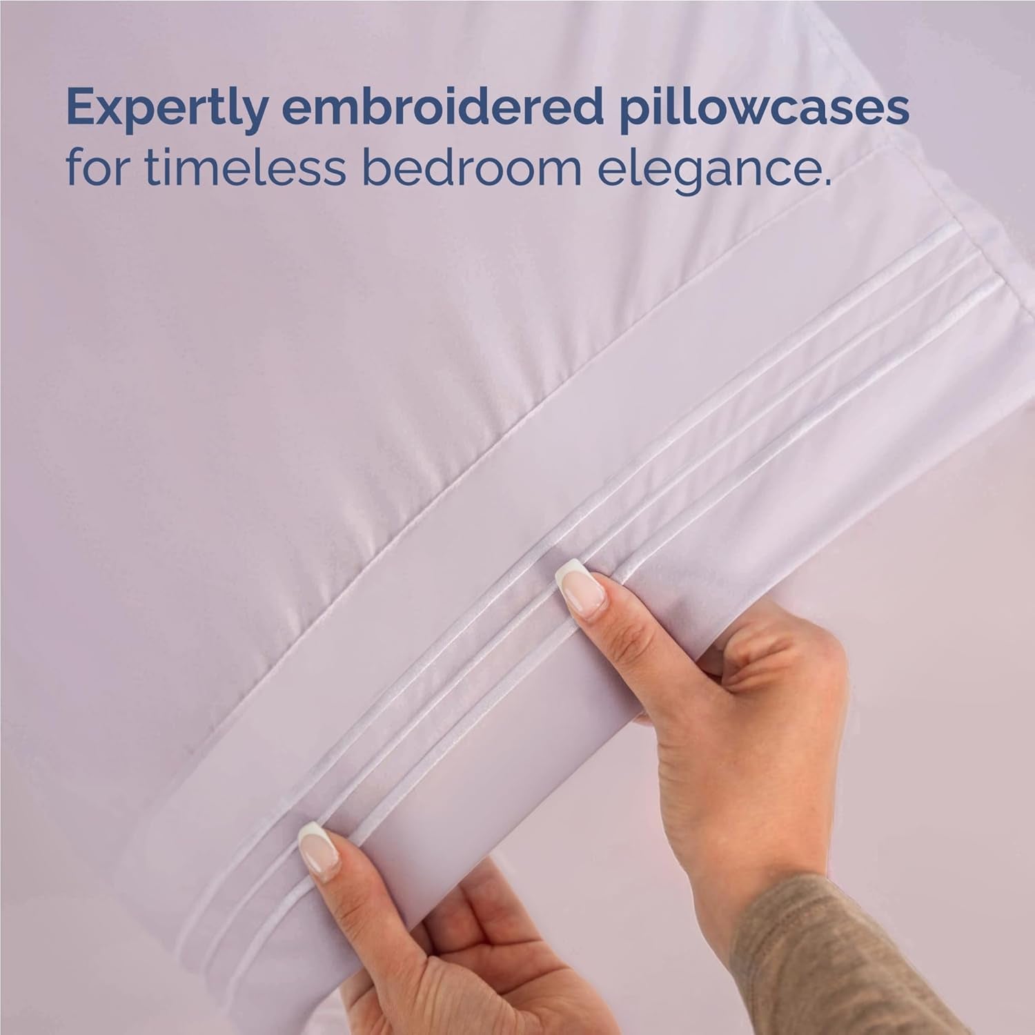 4-Piece Full Size Bed Sheet Set – Soft, Cooling, Deep Pocket, Light Lavender