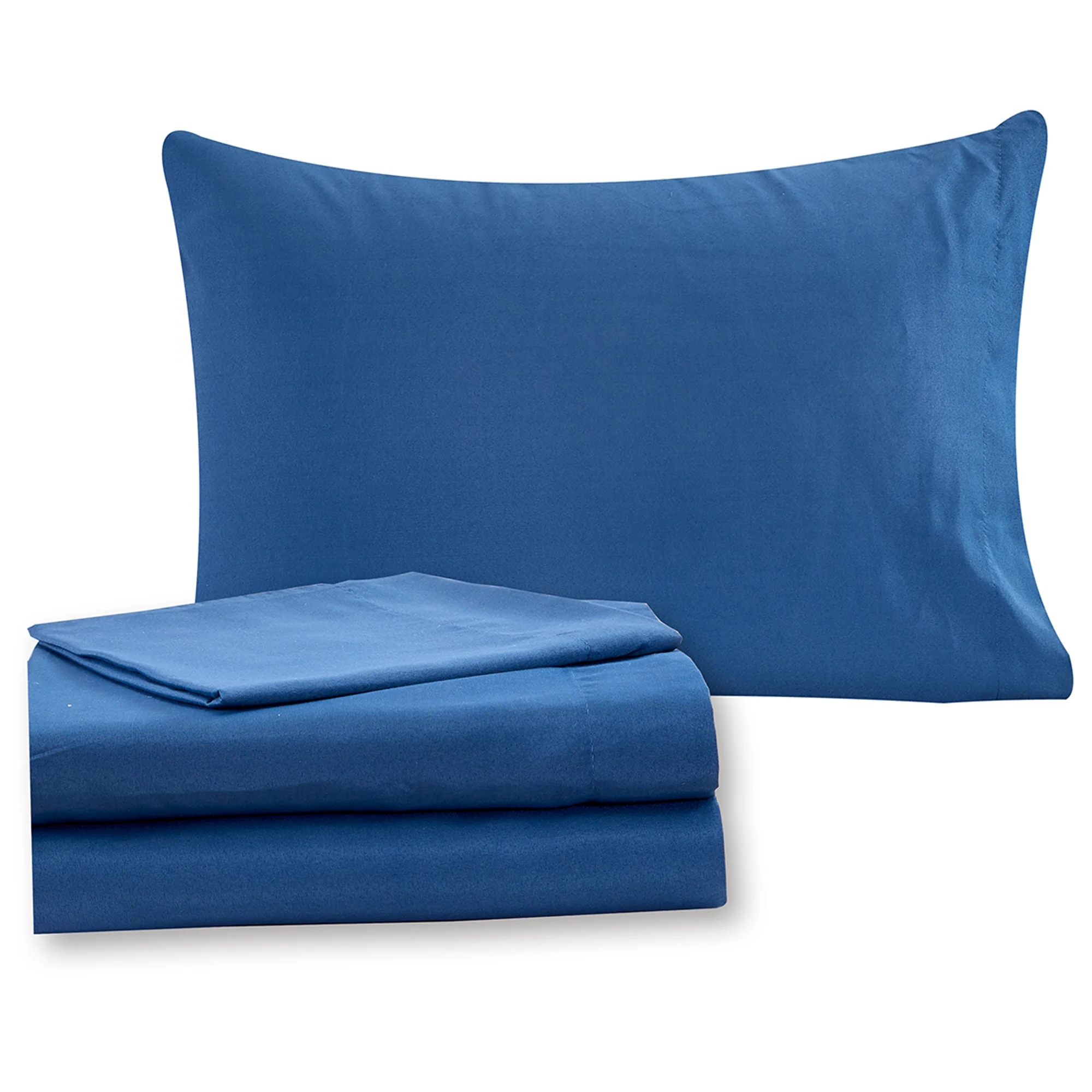 8-Piece Full Bed-in-a-Bag – Granada Deep Blue Damask, Reversible