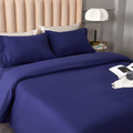 Full 4-Piece Bed Sheet Set – Brushed Microfiber, Deep Pocket, Soft & Breathable, Blue