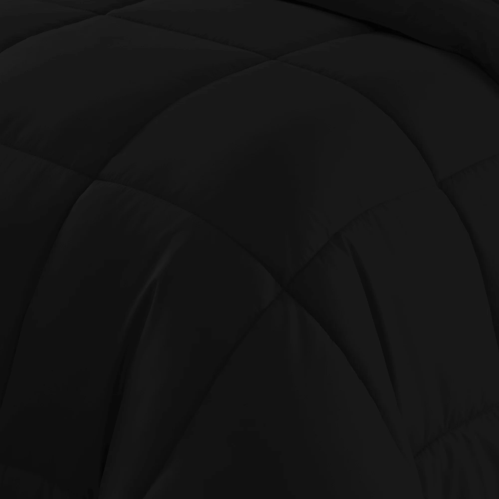 7-Piece Full Bed-in-a-Bag Comforter Set – Luxury Black Down Alternative, Includes Sheets & Shams