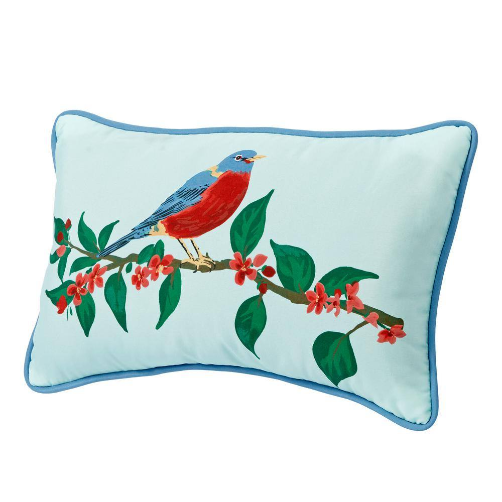 Set of 2 Outdoor Throw Pillows – 18"x18"x6", UV-Protected, Fade-Resistant, Bright Decorative Cushions