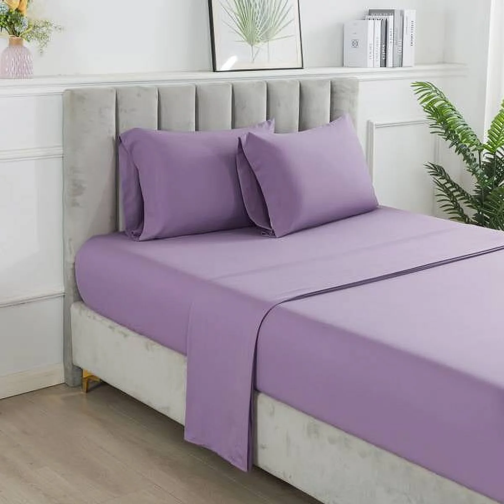 Queen 7-Piece Reversible Bed-in-a-Bag Comforter Set with Sheets & Pillowcases – White Multi-Floral, Soft Microfiber, All-Season