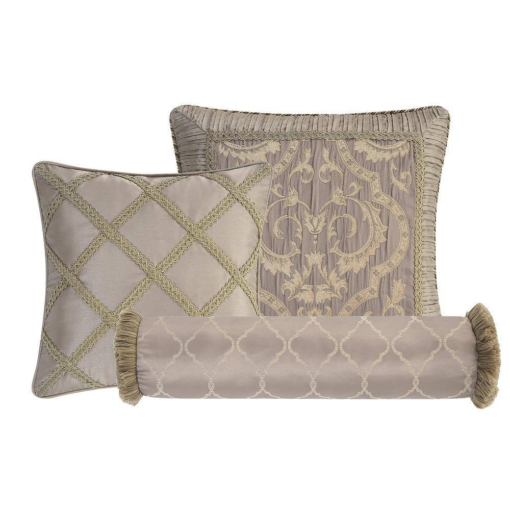 3-Piece Decorative Pillow Set – Luxurious Accent Pillows for Bed or Living Room