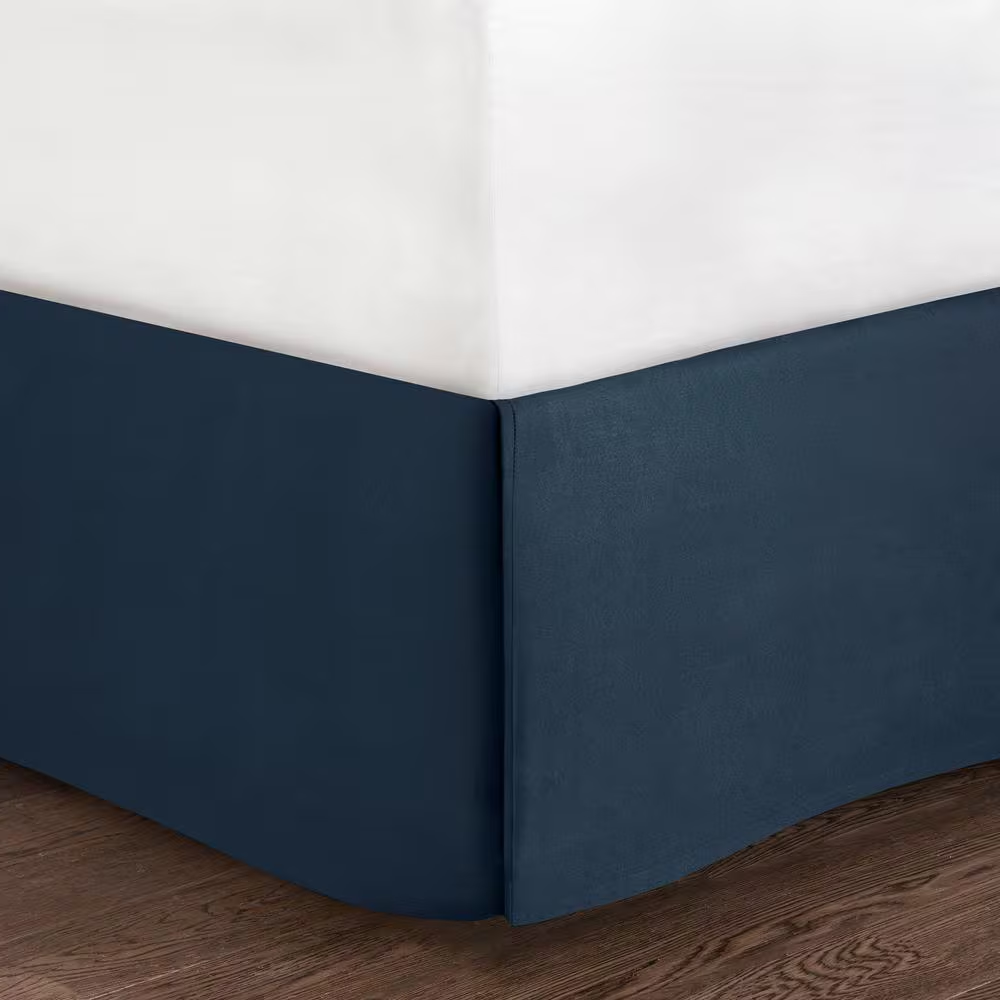 9-Piece Queen Bed-in-a-Bag – Navy Boho Microfiber, Soft Brushed Print Bedding Set