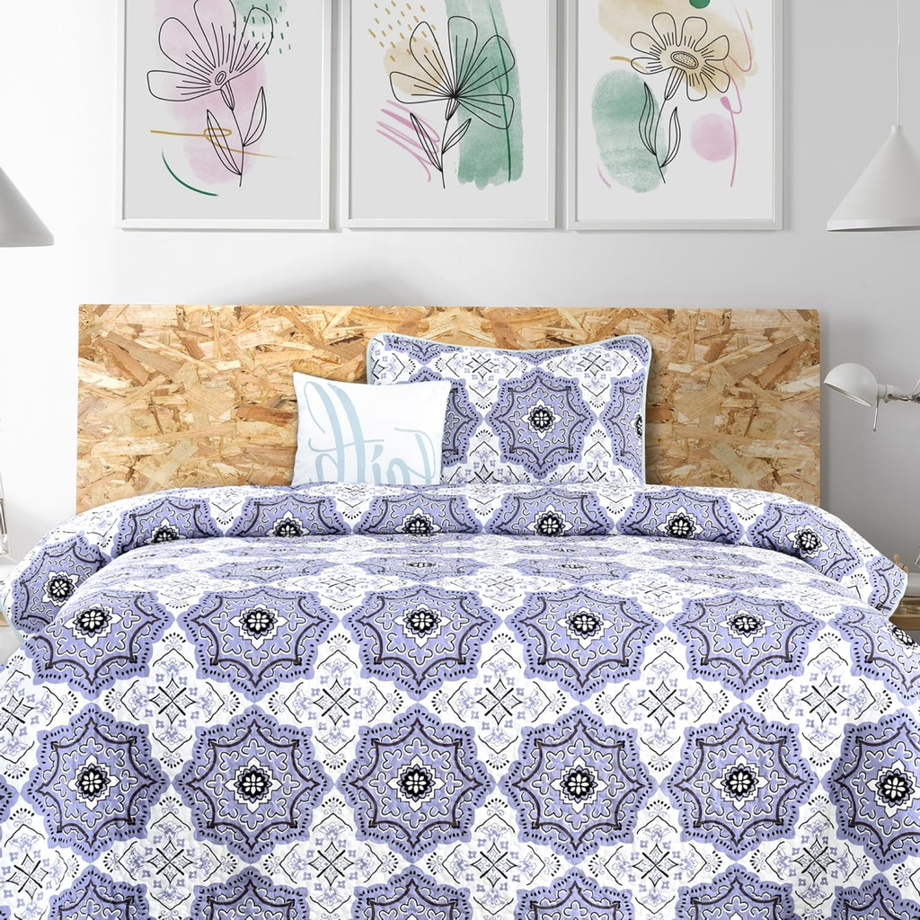 Twin Quilt Set – Soft Lightweight Microfiber Bedding (3-Piece)