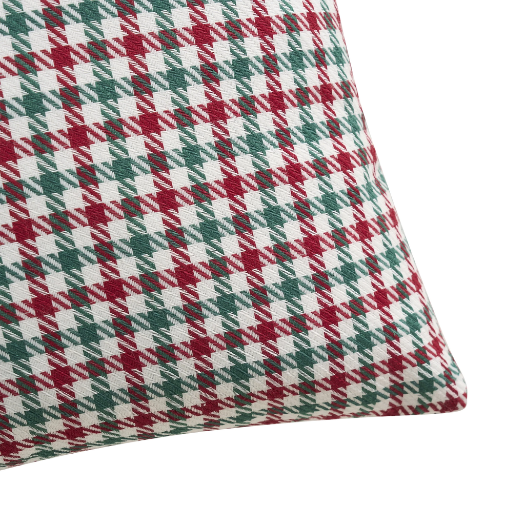 18" X 18" Multi Holiday Houndstooth Decorative Pillows (2 Count)