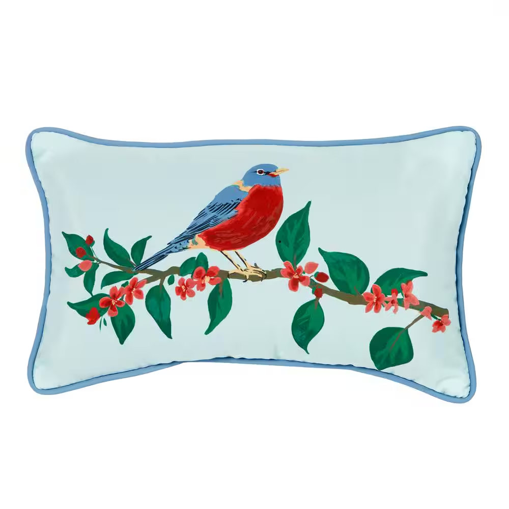 Set of 2 Outdoor Throw Pillows – 18"x18"x6", UV-Protected, Fade-Resistant, Bright Decorative Cushions