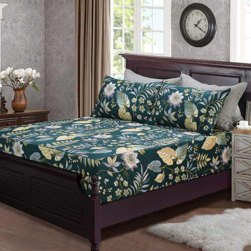 4-Piece Queen Sheet Set – 100% Egyptian Cotton, Deep Pocket, Soft & Durable