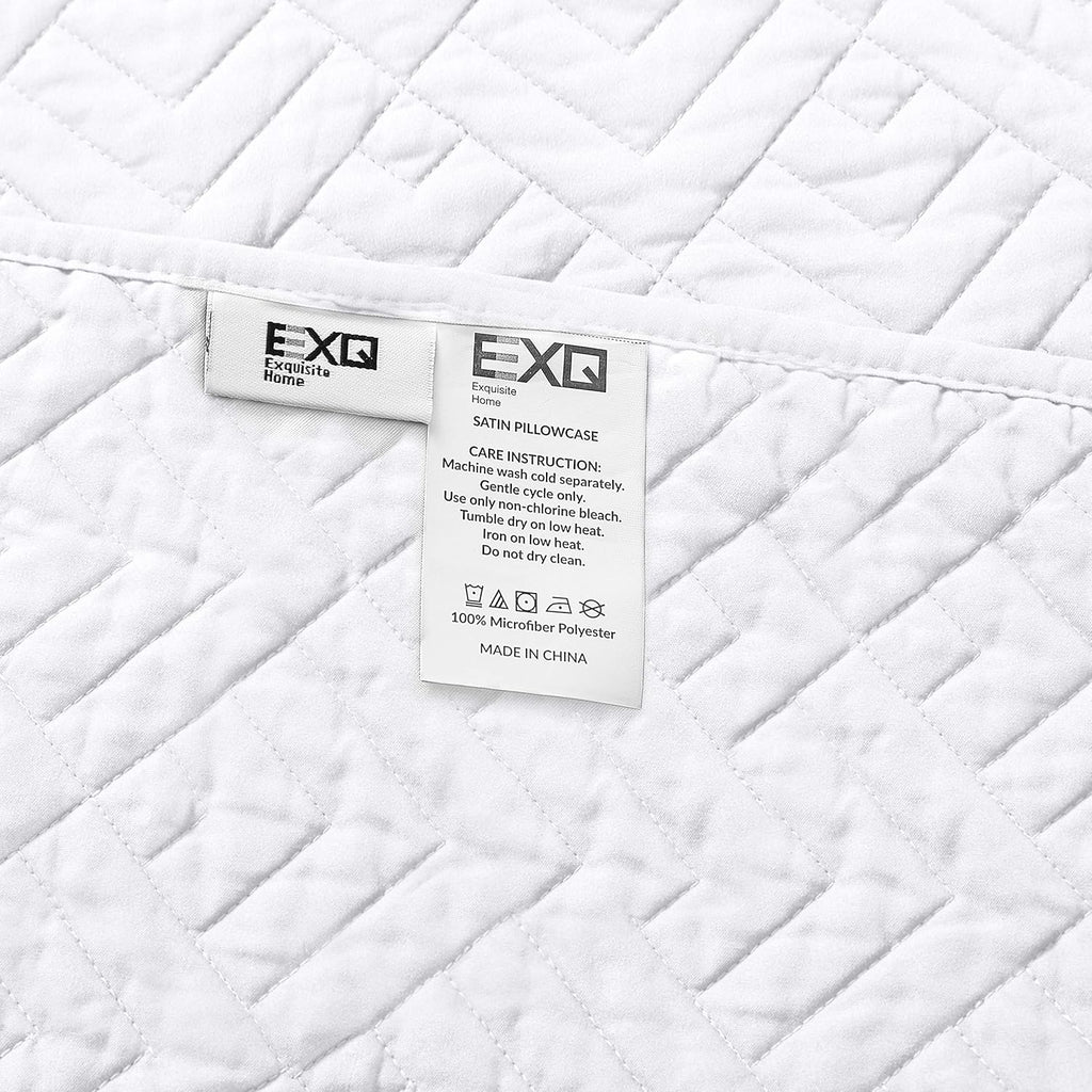 Full/Queen Quilt Set – Modern Geometric Design, Soft & Lightweight, All-Season