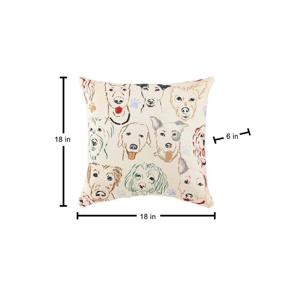 Set of 2 Outdoor Throw Pillows – 18"x18"x6", Weather-Resistant, UV-Treated, Stain & Fade-Resistant Recycled Polyester Cushions