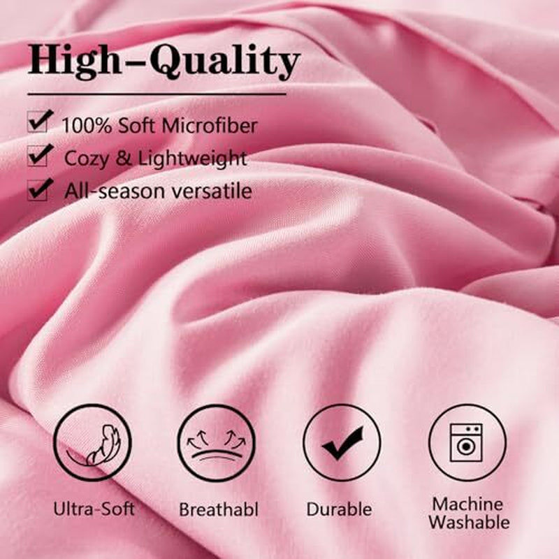 7-Piece Queen Bed-in-a-Bag Comforter Set – Grid Pinch Design, Includes Sheets & Shams