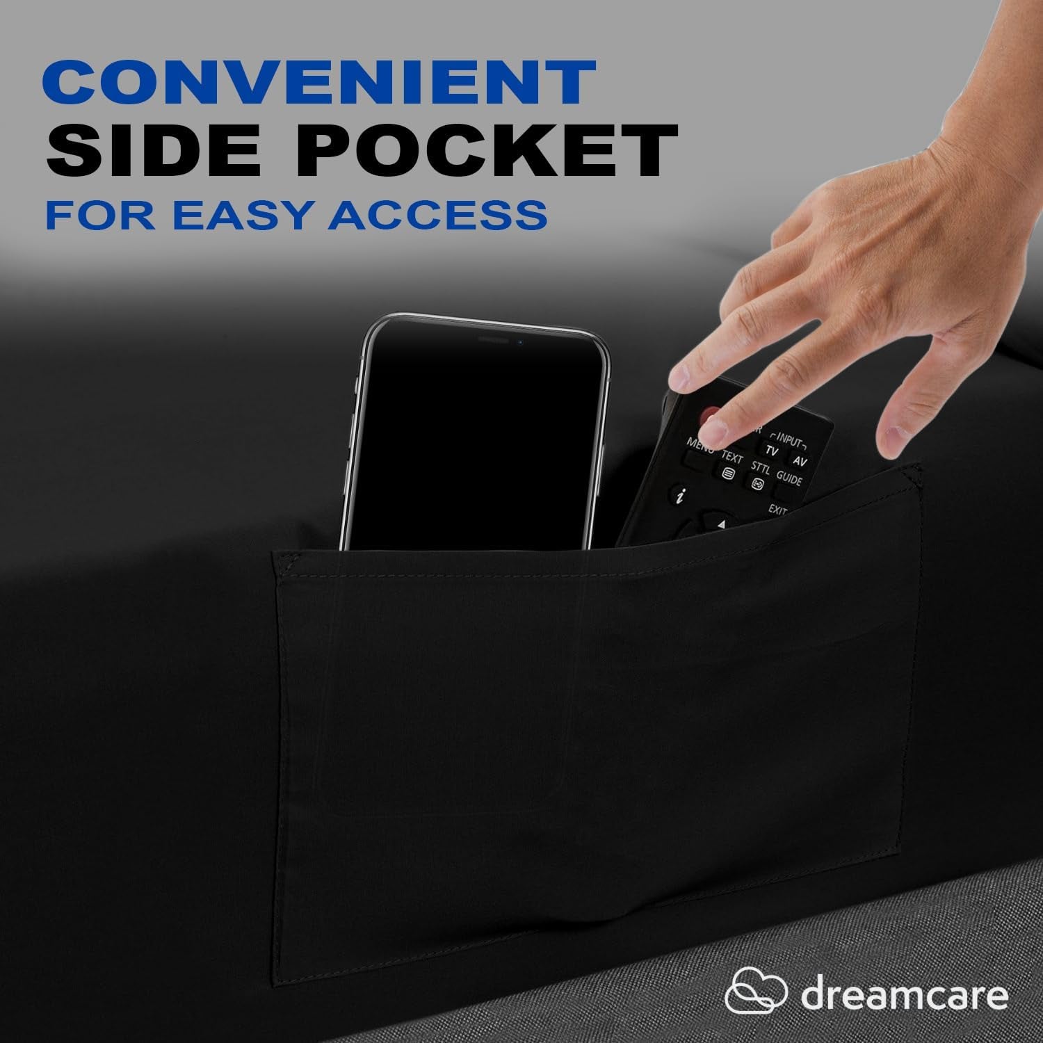 Twin XL 4-Piece Deep Pocket Bed Sheet Set – Ultra-Soft Microfiber, Cooling & Durable, Black