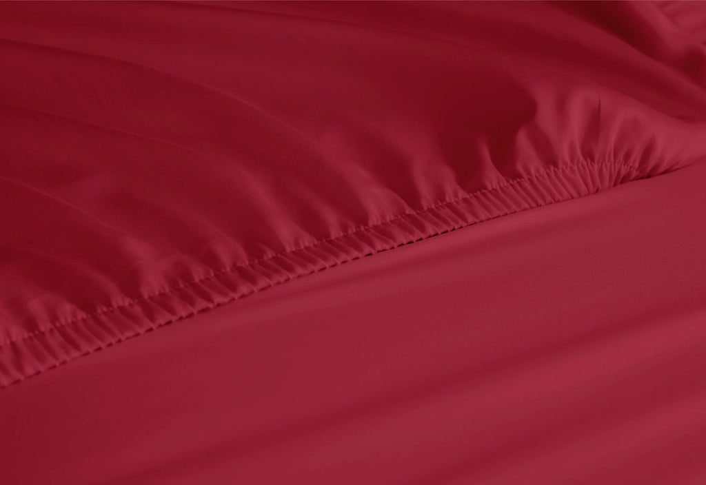 Twin 4-Piece Microfiber Sheet Set – Ultra-Soft Double Brushed Deep Pocket Bed Sheets, Burgundy