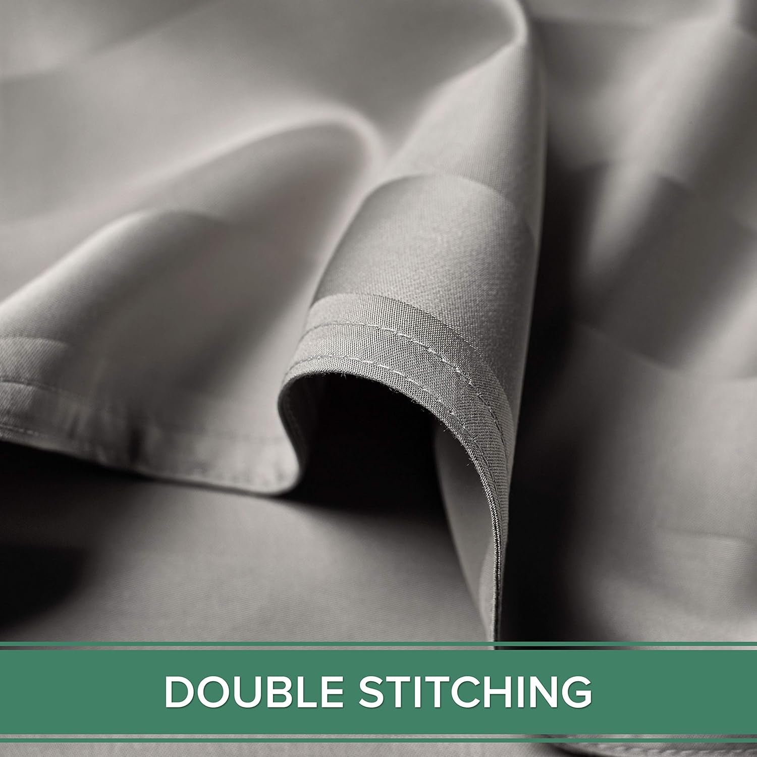 Organic Bamboo Bed Sheet Set – California King, 4 Piece, Soft & Breathable, Silver