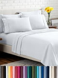 Twin XL 4-Piece Bed Sheet Set – Hotel-Quality, Deep Pocket, Soft & Breathable, Whit